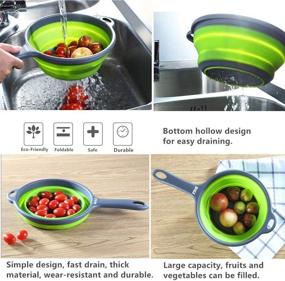 img 2 attached to Collapsible Colanders Space Saver Strainers Vegetable