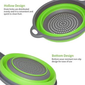 img 3 attached to Collapsible Colanders Space Saver Strainers Vegetable