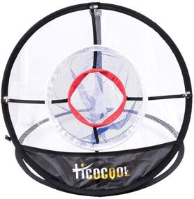 img 4 attached to 🏌️ Hicocool Golf Chipping Net: Premium Training Aid for Indoor & Outdoor Practice - Collapsible, Portable & Pop Up with Carry Bag