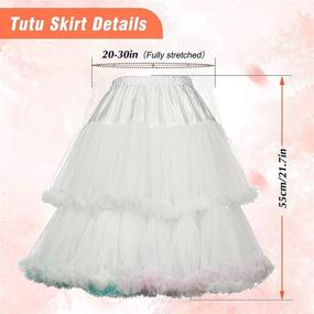 img 1 attached to Womens Length Peticoat Fluffy Underskirt