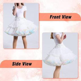 img 3 attached to Womens Length Peticoat Fluffy Underskirt