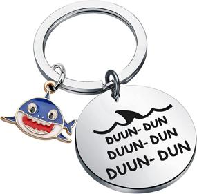 img 4 attached to 🦈 Discover Unique Shark Jewelry: Make a Splash with our Shark Keychain Charm and Delight Shark Lovers with Cool Animal Gifts