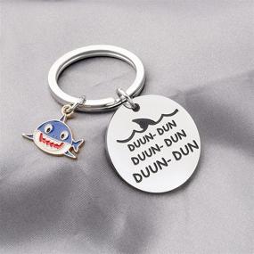 img 2 attached to 🦈 Discover Unique Shark Jewelry: Make a Splash with our Shark Keychain Charm and Delight Shark Lovers with Cool Animal Gifts