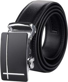 img 4 attached to 👔 Genuine Leather Ratchet Automatic Men's Belts - Top-quality Accessories from NYFASHION101