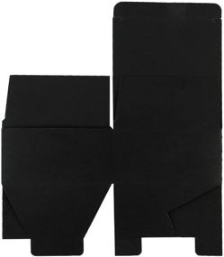 img 2 attached to 🎁 RUSPEPA Eco-Friendly Cardboard Gift Boxes - 4"X 4"X 2" - Small Boxes with Lids for Bracelets, Jewelry, and Small Gifts - 30 Pack - Black