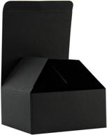 🎁 ruspepa eco-friendly cardboard gift boxes - 4"x 4"x 2" - small boxes with lids for bracelets, jewelry, and small gifts - 30 pack - black logo