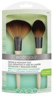 💄 enhance your beauty routine with ecotools define & highlight duo - ultimate makeup brush set for perfect powder, bronzer, & highlighter application logo