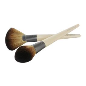 img 1 attached to 💄 Enhance your Beauty Routine with EcoTools Define & Highlight Duo - Ultimate Makeup Brush Set for Perfect Powder, Bronzer, & Highlighter Application