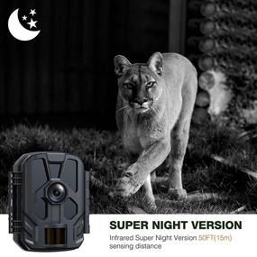 img 2 attached to 📷 Waterproof Mini Trail Camera: 14MP 1080P Wildlife Game Camera with Night Vision & Fast Trigger - Ideal for Wildlife Surveillance and Property Security