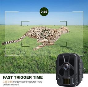 img 1 attached to 📷 Waterproof Mini Trail Camera: 14MP 1080P Wildlife Game Camera with Night Vision & Fast Trigger - Ideal for Wildlife Surveillance and Property Security