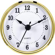 ⏰ hicarer 3-1/8 inch clock insert: perfect fit for 3.0 inch hole (gold) logo