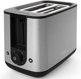 img 4 attached to OMAIGA 2 Slice Toaster - Wide Slot, Stainless Steel, 800W, with Warming Rack, 7 Browning Settings, Bagel/Defrost/Cancel Feature