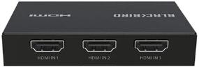 img 2 attached to 🖥️ Monoprice Blackbird 4K 3x1 HDMI Switch - Ultra Slim, HDR, HDCP 2.2, CEC, 4K 60Hz - Enhanced Compatibility with PS4/5, Xbox, Apple TV, Fire Stick, Roku, and Blu-Ray Player