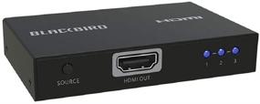 img 3 attached to 🖥️ Monoprice Blackbird 4K 3x1 HDMI Switch - Ultra Slim, HDR, HDCP 2.2, CEC, 4K 60Hz - Enhanced Compatibility with PS4/5, Xbox, Apple TV, Fire Stick, Roku, and Blu-Ray Player