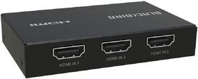 img 1 attached to 🖥️ Monoprice Blackbird 4K 3x1 HDMI Switch - Ultra Slim, HDR, HDCP 2.2, CEC, 4K 60Hz - Enhanced Compatibility with PS4/5, Xbox, Apple TV, Fire Stick, Roku, and Blu-Ray Player