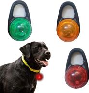 🐶 waterproof shockproof dog collar led light - 3 flashing modes for night walking (pack of 3) logo