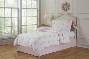 img 1 attached to 🛏️ Lullaby Bedding Brina Ballerina 200-FQ Full/Queen Printed Cotton Duvet Set