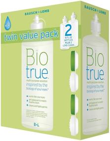 img 1 attached to 👀 Biotrue Multi-Purpose Solution Twin Pack: Get 16 oz of Effective Eye Care