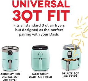 img 1 attached to 6-Piece Air Fryer Accessory Kit for Mid-Size 2.6-3 Quarts Dash Air Fryers