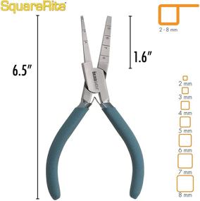 img 3 attached to 💎 The Beadsmith Square Rite Plier: 2-8mm Looping Tool for Jewelry Making, Wire Art, Findings, and Home Decor