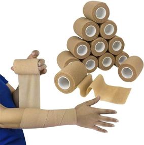 img 3 attached to Self Adherent Wrap Athletic Non Woven Sports & Fitness