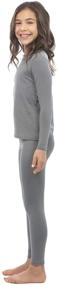 img 2 attached to Bodtek Girls' Thermal Underwear Set: Top-Quality Clothing for Girls