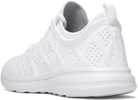 img 2 attached to Stylish and Lightweight: Joomra Women's 3D Woven Athletic Sneakers