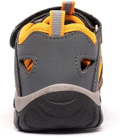 img 1 attached to 👣 HOBIBEAR Water Sandals: Perfect Closed-Toe Outdoor Footwear for Boys and Girls (Toddler/Little Kid/Big Kid)