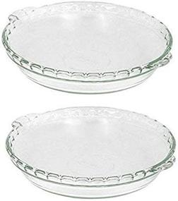 img 1 attached to Pyrex Bakeware 2 Inch Scalloped Plate Kitchen & Dining