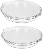 pyrex bakeware 2 inch scalloped plate kitchen & dining logo