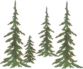 img 4 attached to 🌲 Enhance Your Outdoor Space with Besti Custom Pine Trees - 4 Tree Pine Grouping Metal Tree Sculpture - Metal Tree, Pine Tree, Outdoor Wall Decor Metal Art