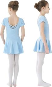 img 3 attached to 👗 Quedoris Girls Classic Leotard Solid Color Dance Ballet Dress for Kids Ages 3-9