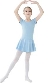 img 2 attached to 👗 Quedoris Girls Classic Leotard Solid Color Dance Ballet Dress for Kids Ages 3-9