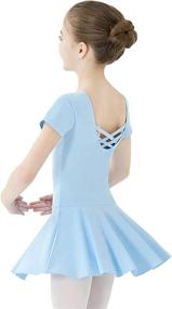 img 4 attached to 👗 Quedoris Girls Classic Leotard Solid Color Dance Ballet Dress for Kids Ages 3-9