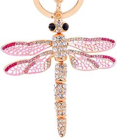 img 1 attached to 🦋 Stylish Jzone Rhinestone Crystal Keychain Dragonfly - A Perfect Accessory for Elegance and Charm