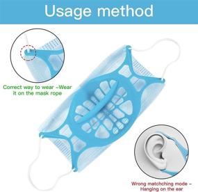 img 1 attached to Revolutionary Silicone Bracket: Enhanced 3D Breathing & Reusable Protection