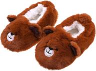 👟 adorable fanzero toddler cartoon non slip slippers: perfect boys' shoes for cozy comfort! logo