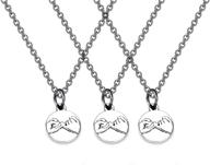 🤝 fustmw 3 pinky promise necklace set: perfect pinky swear best friends and sisters gift - friendship jewelry logo