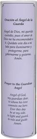 img 3 attached to LED Flameless Prayer Candle - Guardian Angel Devotion Candle with 4 Hour Timer, Ideal Religious Gift, 8.1875&#34; x 2.375&#34; Dimensions