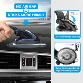 img 1 attached to 📱 Universal Phone Mount for Car Dashboard - Pop-tech Dash Suction Cup Cell Phone Holder with Adjustable Arm - Vehicle Windshield Bracketron with 360° Flexible Rotation - Truck Window Clamp for iPhone, Android, Phone GPS