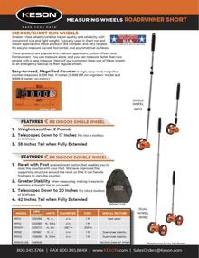 img 1 attached to 📏 Keson RR112 Measuring Wheel (ft. & in. Graduations), 4-Inch Diameter: Accurate & Efficient Measurement Tool
