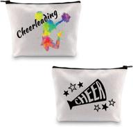 mbmso cheerleading makeup bag: the ultimate cheer bag for cheerleaders; perfect cheerleader gifts & cheer team accessories (cheerleading bag) logo