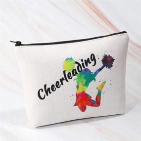 img 1 attached to MBMSO Cheerleading Makeup Bag: The Ultimate Cheer Bag for Cheerleaders; Perfect Cheerleader Gifts & Cheer Team Accessories (Cheerleading Bag)