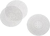 🔘 darice clear round plastic canvas shape, 10-piece set - 3-inch diameter - craft supplies logo