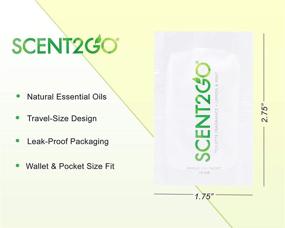 img 3 attached to Гидроизоляционный порошок для туалета Scent2Go: Дискретные пакеты для путешествий для непротекаемого 🚽 естественного устранения запаха - освежающий аромат лимона + мяты (20 пакетов)