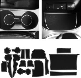 img 4 attached to 🚗 Enhance Your Kia Soul: CupHolderHero Premium Interior Accessories Set (2014-2019) - Non-Slip, Anti-Dust, White Trim