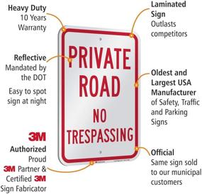 img 1 attached to 🚧 Enhanced Safety with Private Road Trespassing SmartSign Reflective: Prevent Unauthorized Entry