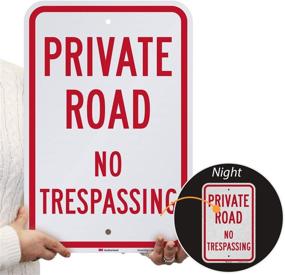 img 3 attached to 🚧 Enhanced Safety with Private Road Trespassing SmartSign Reflective: Prevent Unauthorized Entry