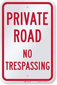 img 4 attached to 🚧 Enhanced Safety with Private Road Trespassing SmartSign Reflective: Prevent Unauthorized Entry