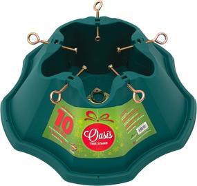 img 1 attached to 🎄 JACK-POST Oasis Christmas Tree Stand - Large Size, Green, Holds up to 10-Feet Tall Trees with 1.5-Gallon Water Capacity